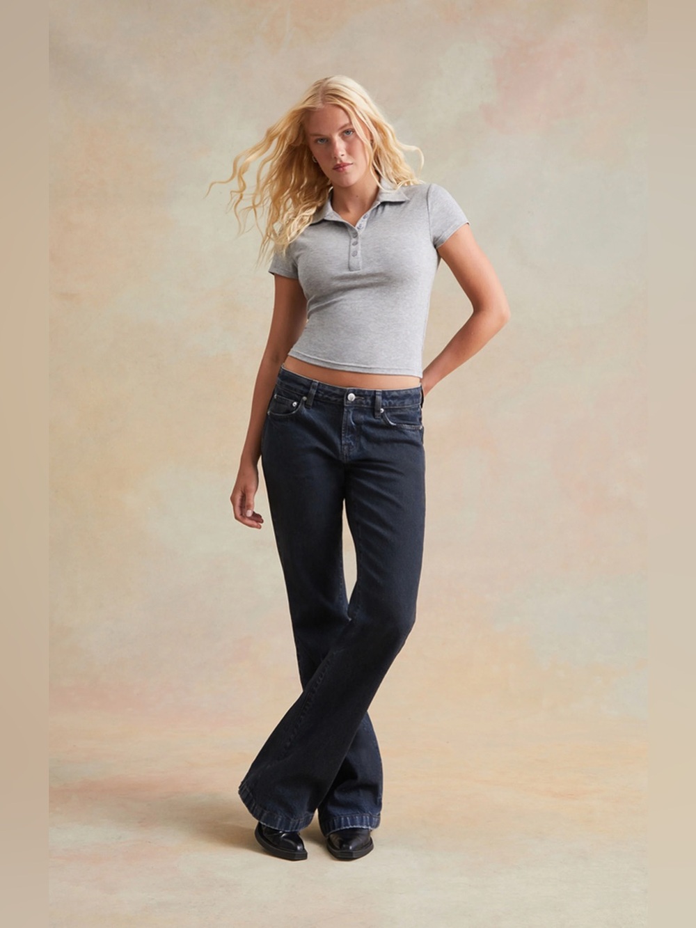 RARE DNM EDIT Dark Blue Low Rise Bootcut Jeans size 27 NWT
